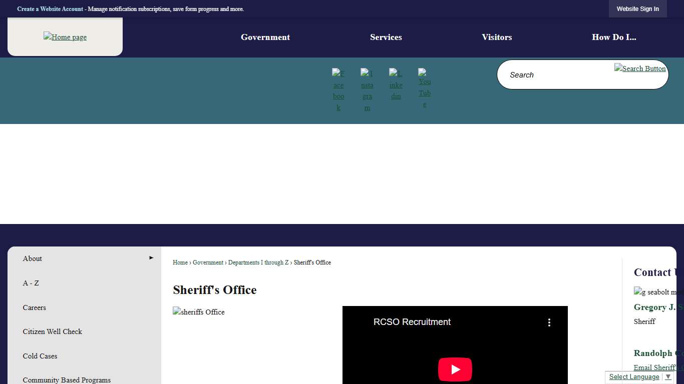 Sheriff's Office | Randolph County, NC